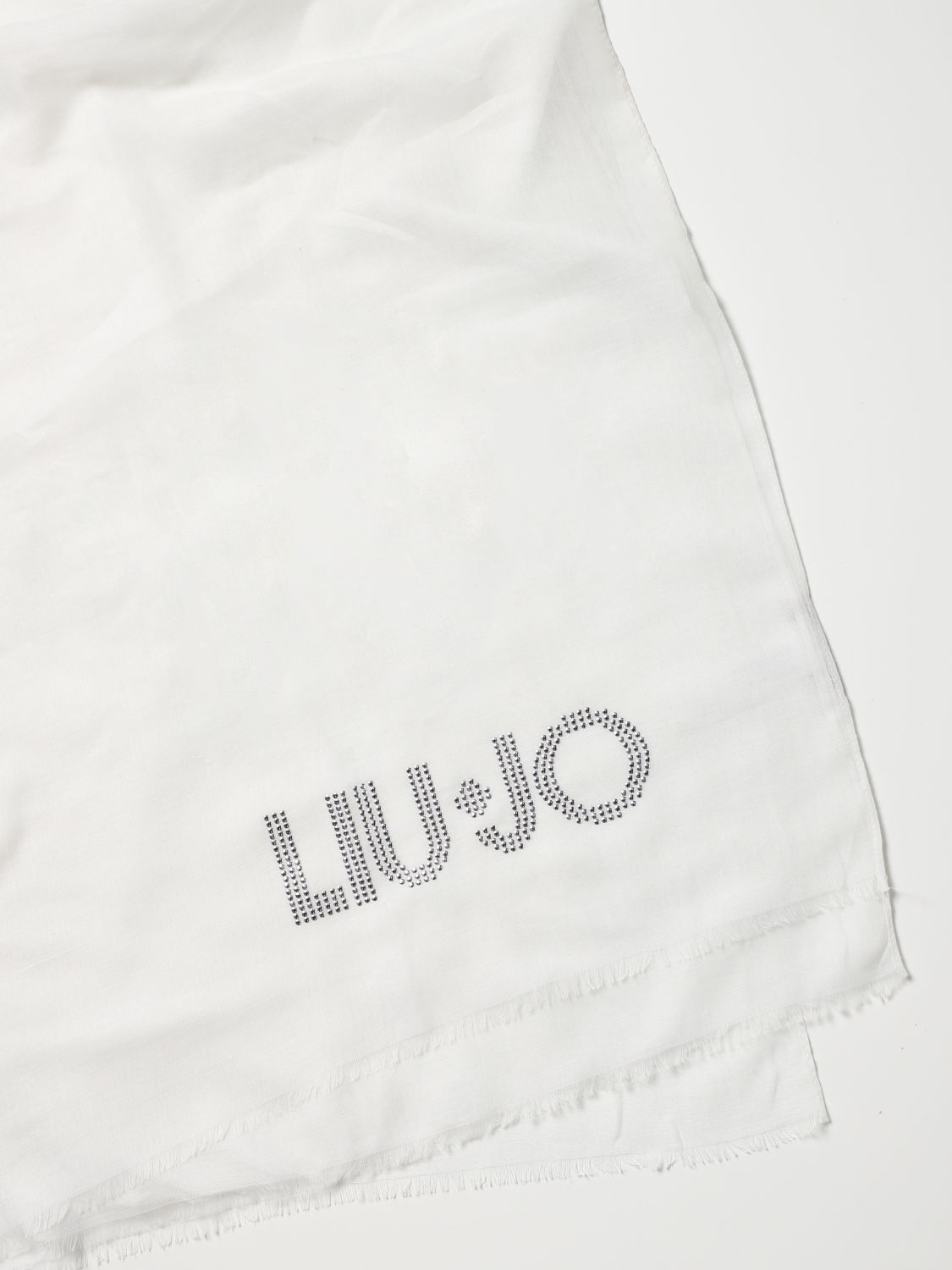 Shawl Liu Jo: Set of 2 Liu Jo stoles with logo white 4