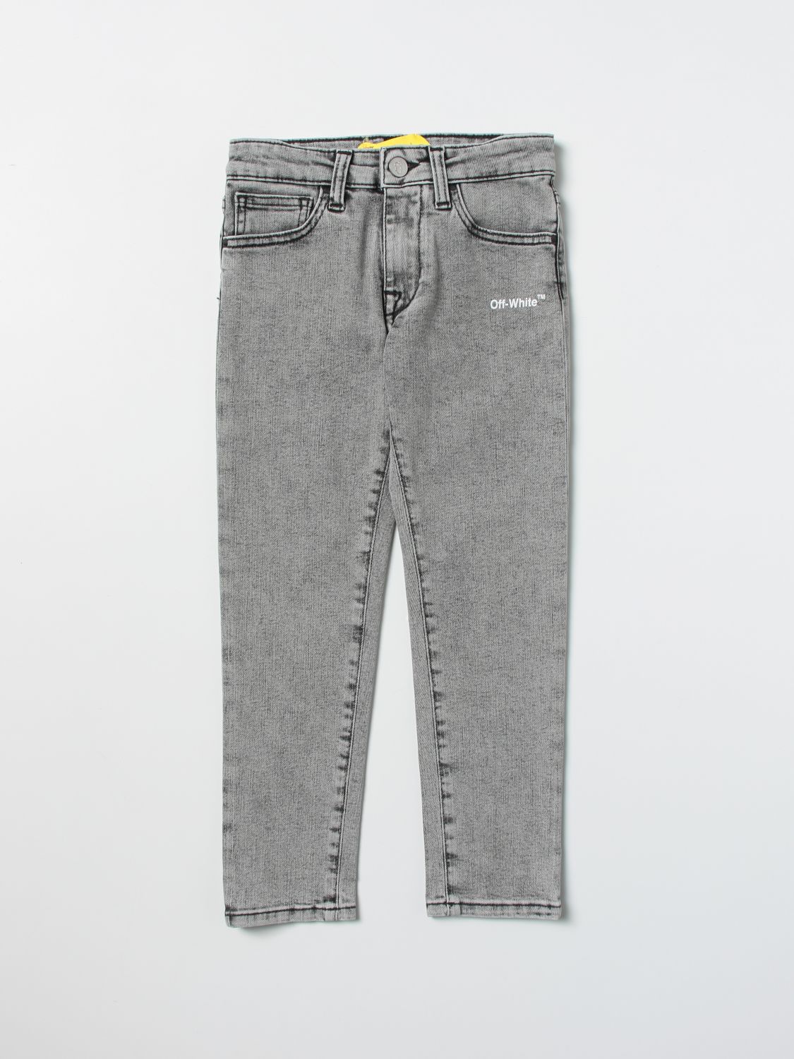 Jeans Off-White: Off-White 5-pocket jeans black 1