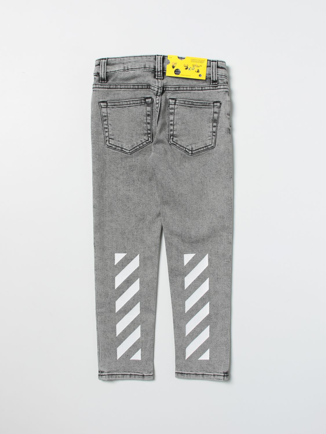 Jeans Off-White: Hose kinder Off White schwarz 2