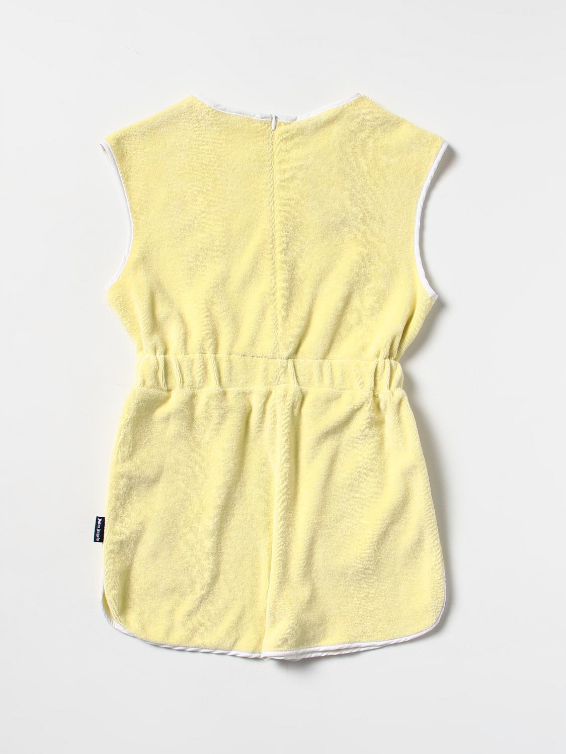 PALM ANGELS: Abito bambino - Giallo | Tuta Palm Angels PGDC001S22FAB001  GIGLIO.COM