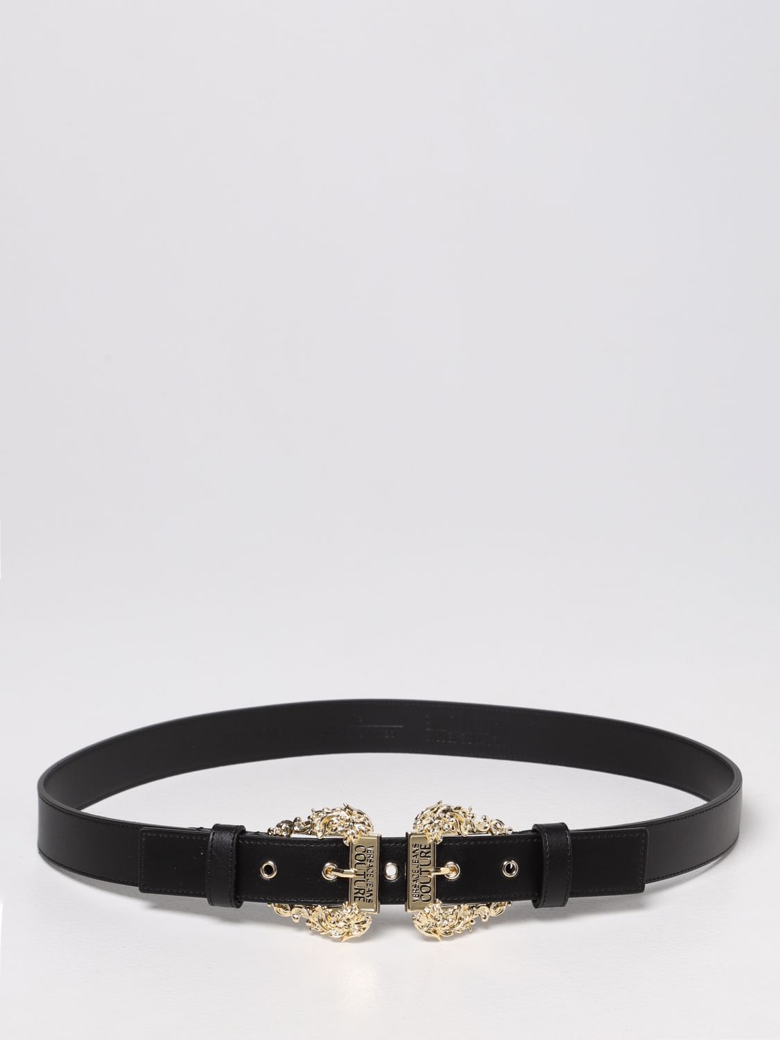 versace double buckle belt