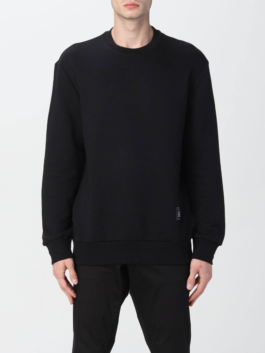 Armani Exchange Outlet: sweatshirt for man - Black | Armani Exchange  sweatshirt 3LZMAFZJFAZ online on 