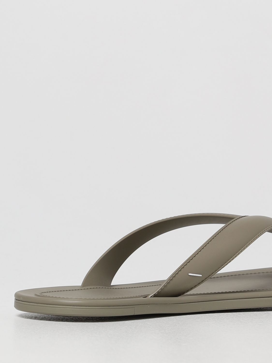 Flat sandals Maison Margiela: Maison Margiela rubber thongs grey 3