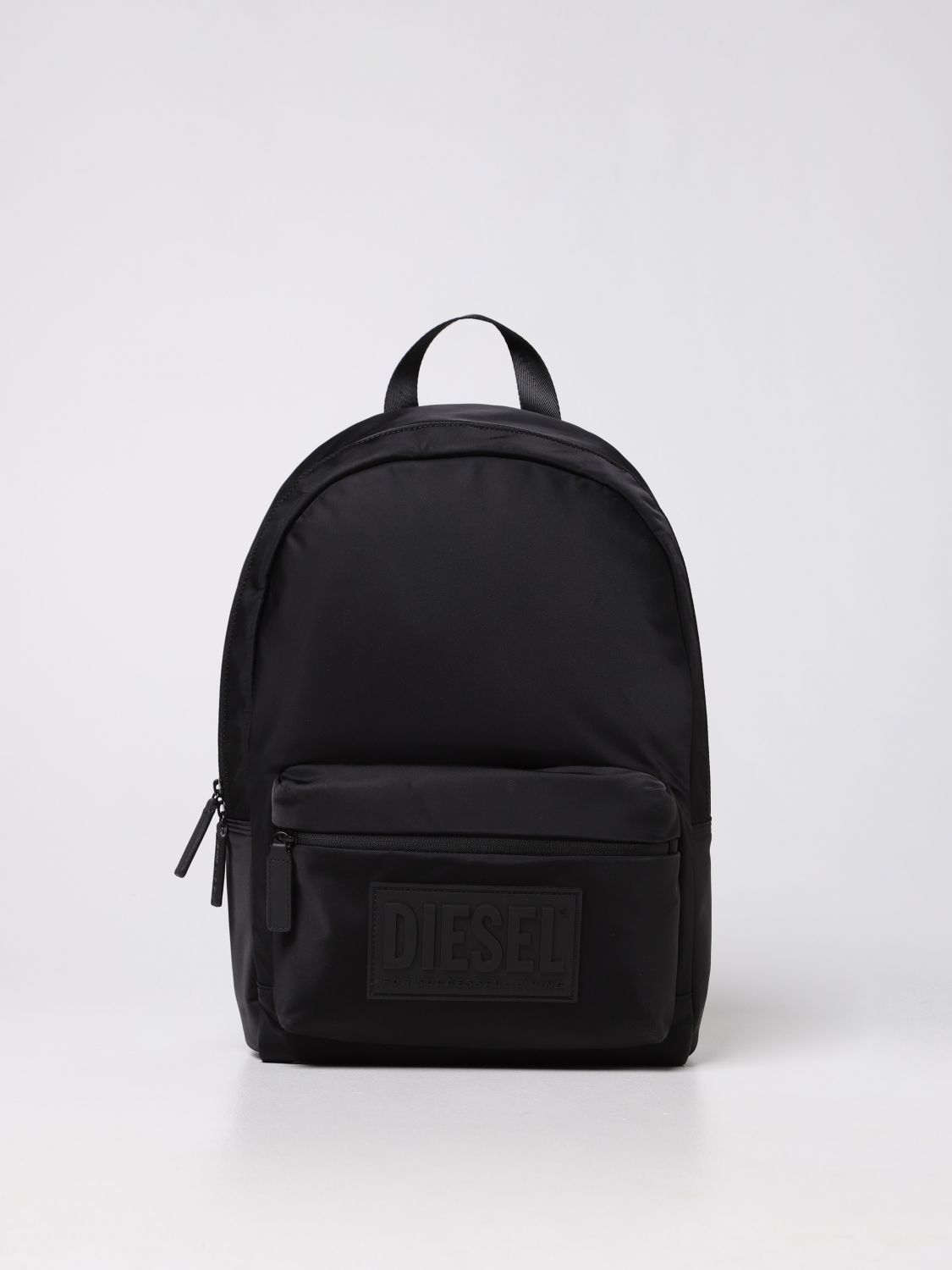 Diesel Nylon Backpack In Black