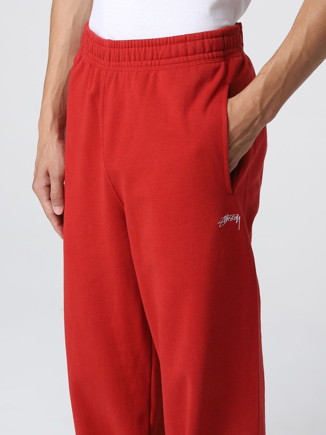 STUSSY: pants for man - Red | Stussy pants 116550 online at GIGLIO.COM