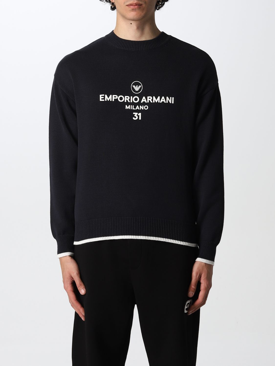 Emporio Armani Jumper Men In Blue | ModeSens