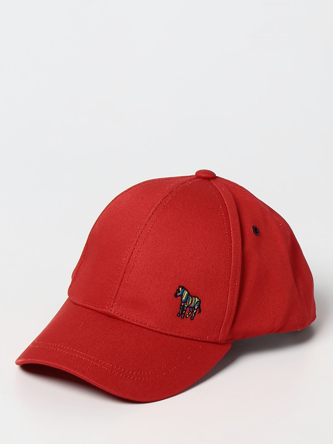 Hat Ps Paul Smith: PS Paul Smith cotton baseball cap red 1