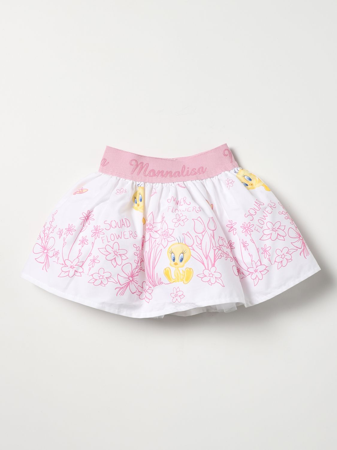 Skirt Monnalisa: Monnalisa skirt for baby white 1