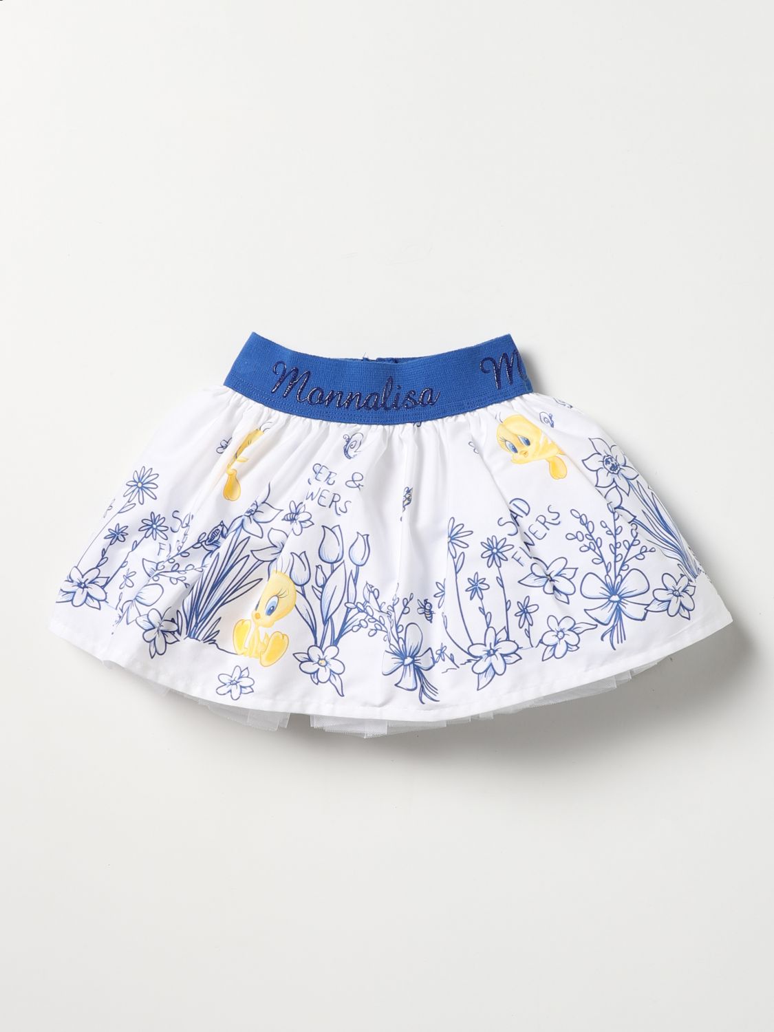 Skirt Monnalisa: Monnalisa skirt for baby gnawed blue 1