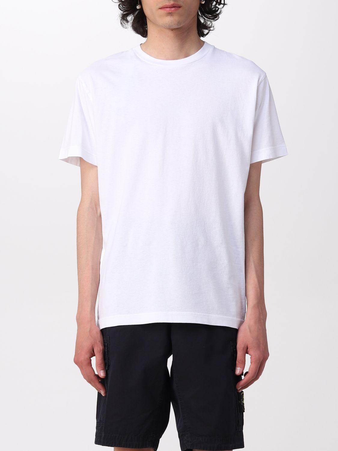 Stone Island T-shirt With Wind Rose Embroidery In White | ModeSens