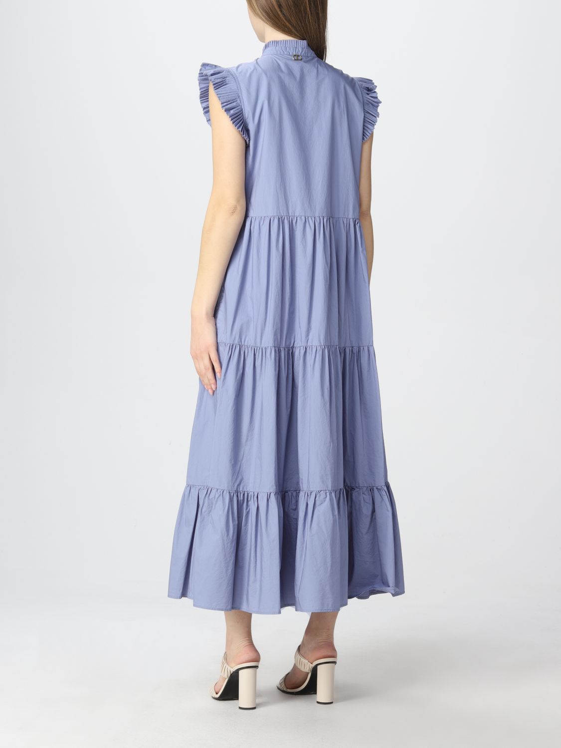 TWINSET: dress for woman - Gnawed Blue | Twinset dress 221TT2160 online