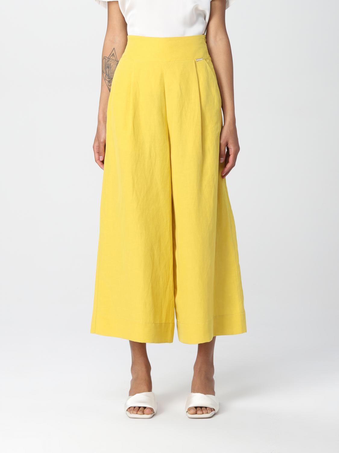 LIU JO pants for woman Yellow Liu Jo pants WA2112T4818 online on