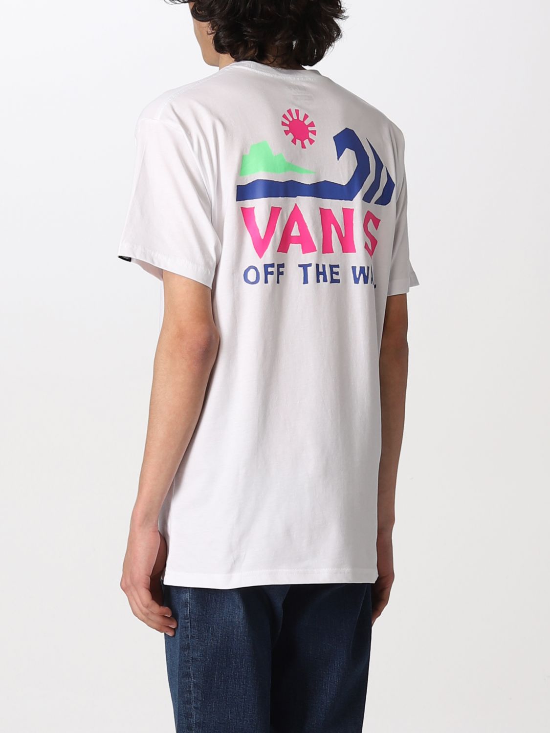 mundstykke Amorous åndelig VANS: T-shirt with back print - White | Vans t-shirt VN0A7PLC online on  GIGLIO.COM
