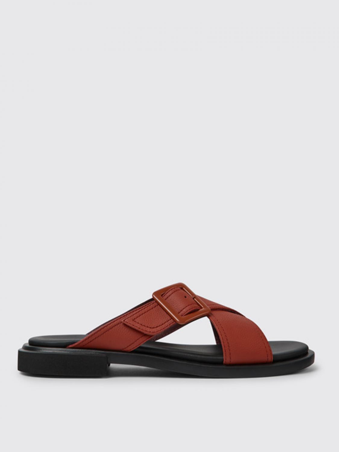 Camper Edy Strappy Sandals In Red