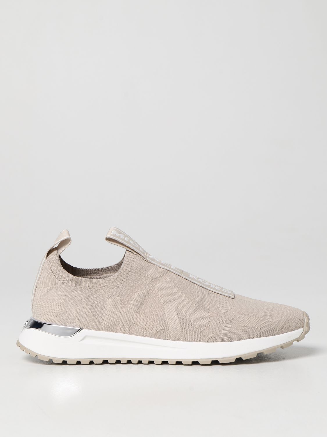 Michael Michael Kors Trainers In Stretch Knit In Sand