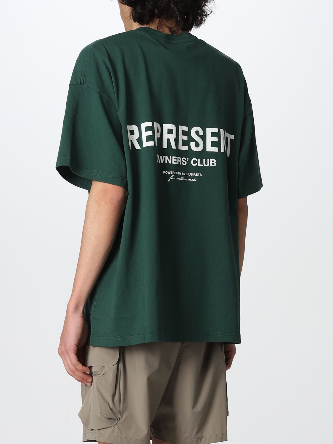 T-shirt Represent: T-shirt Represent con stampa posteriore verde 2