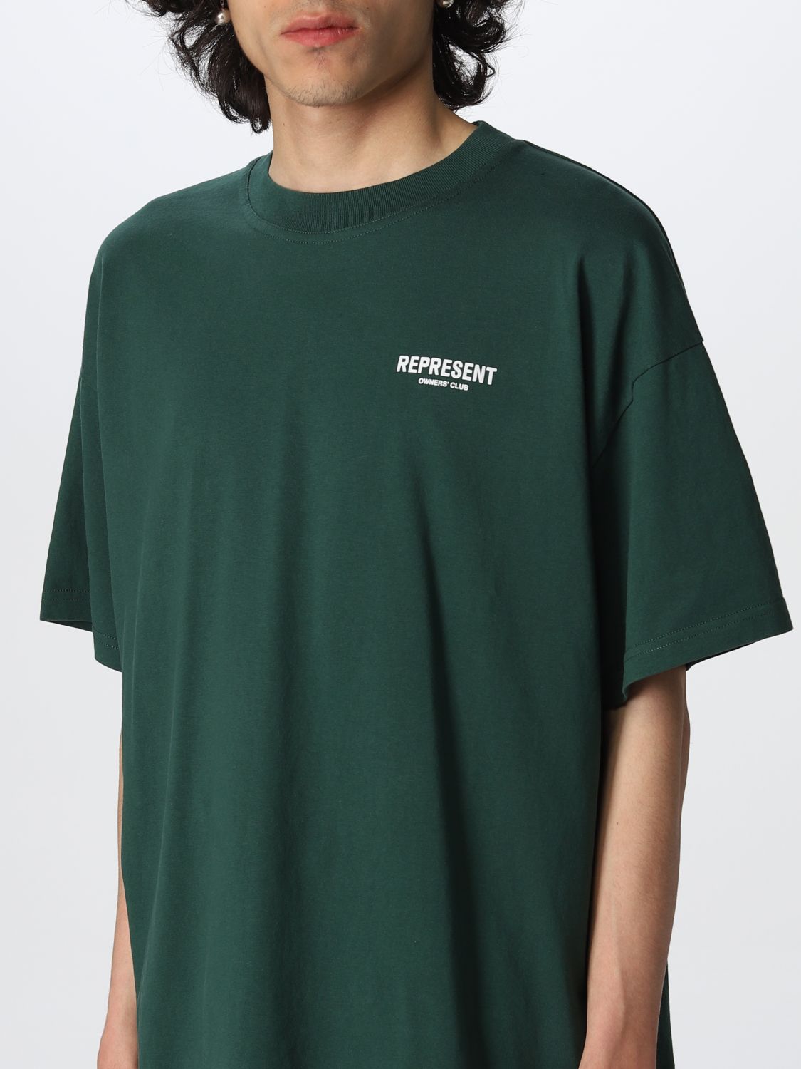 T-shirt Represent: T-shirt Represent con stampa posteriore verde 3