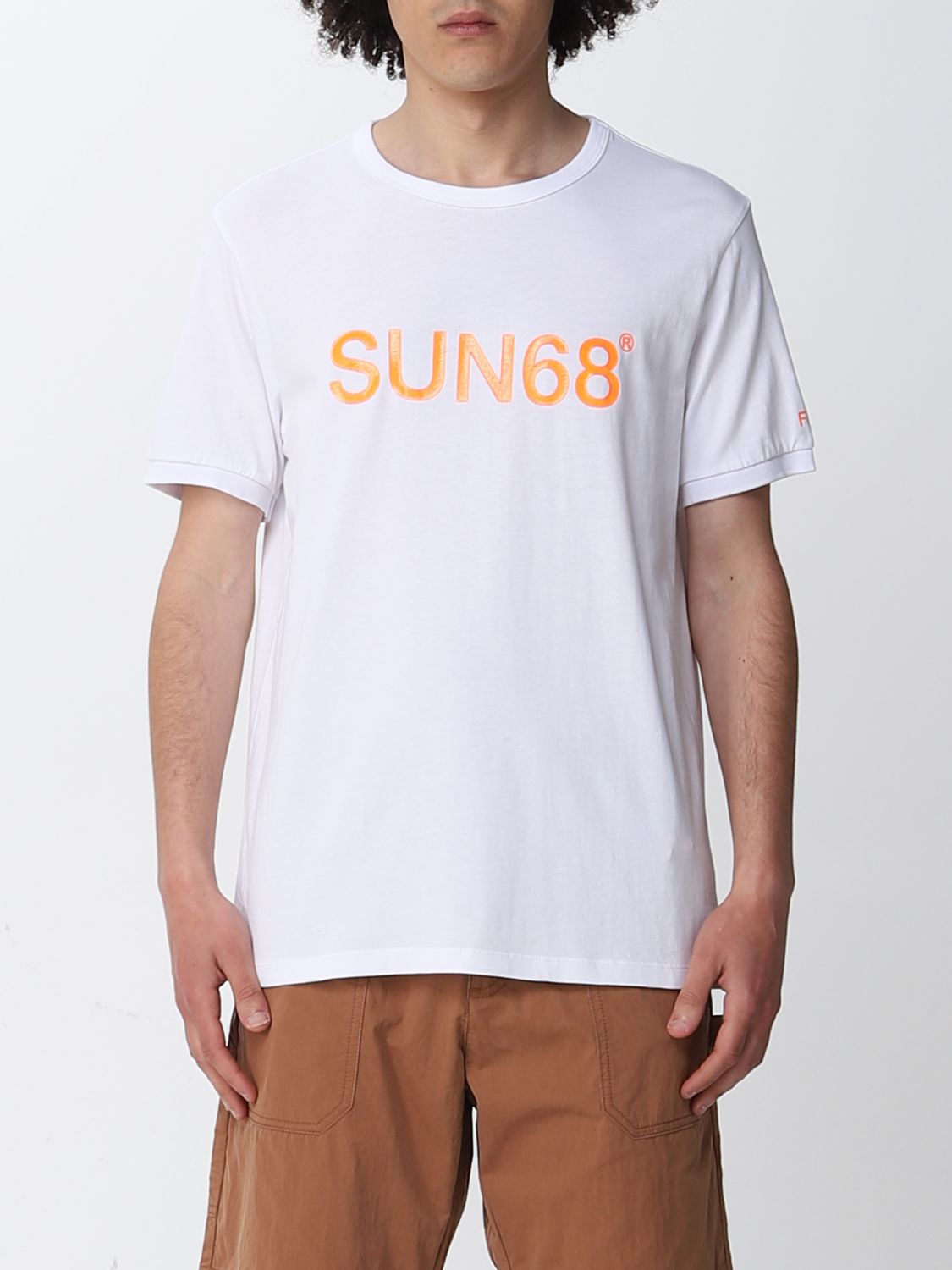 T-Shirt Sun 68: Sun 68 Herren T-Shirt weiß 1