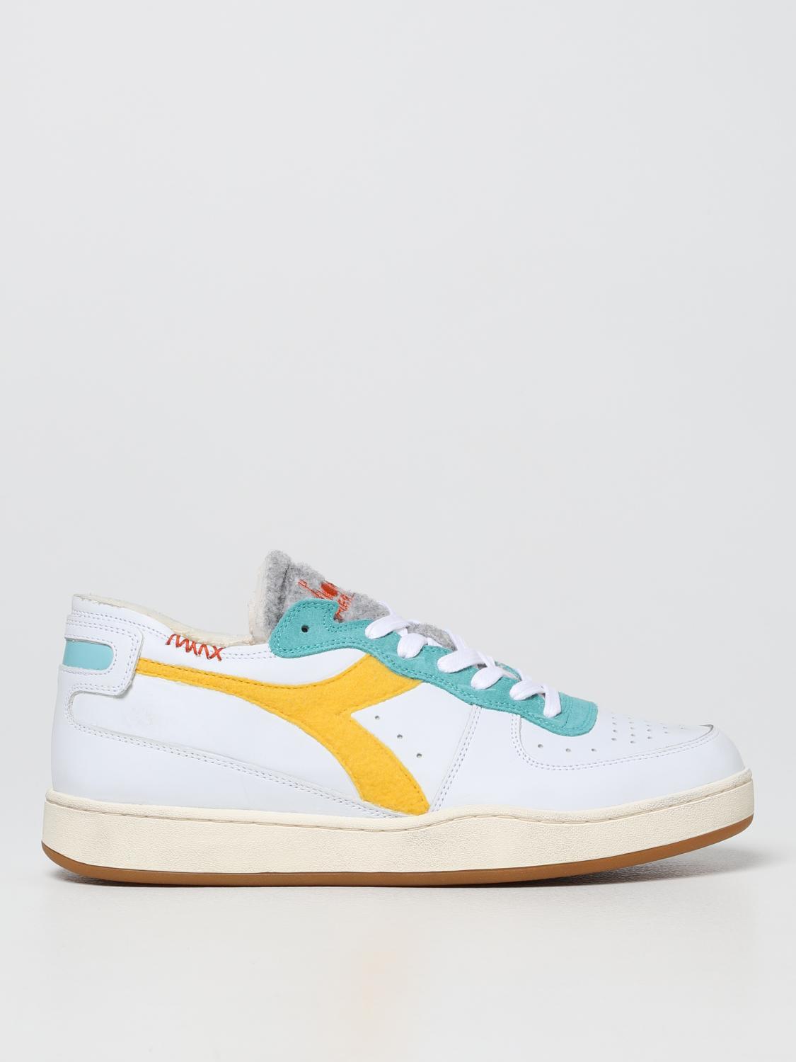 yellow diadora trainers