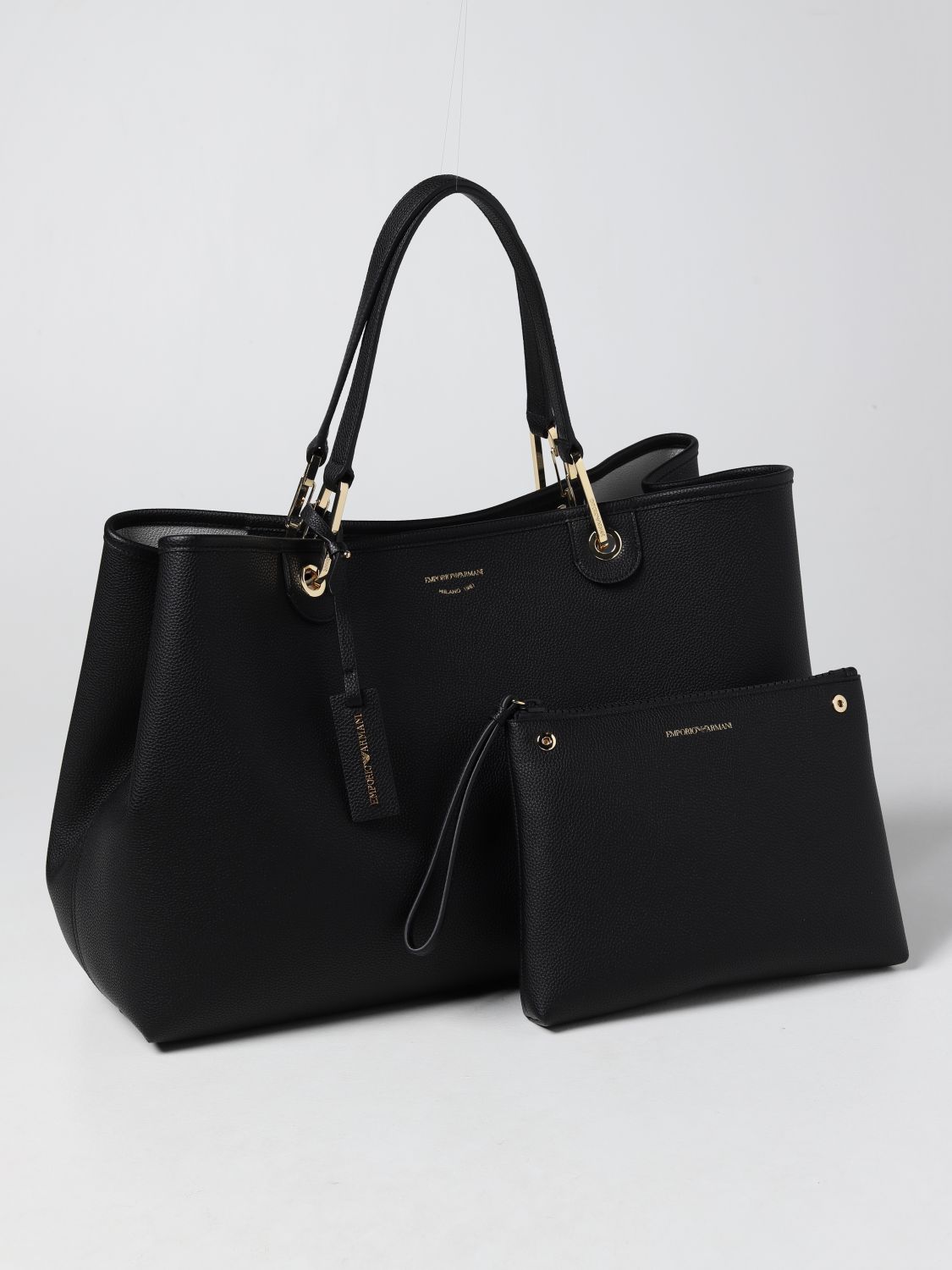 armani black tote bolsa