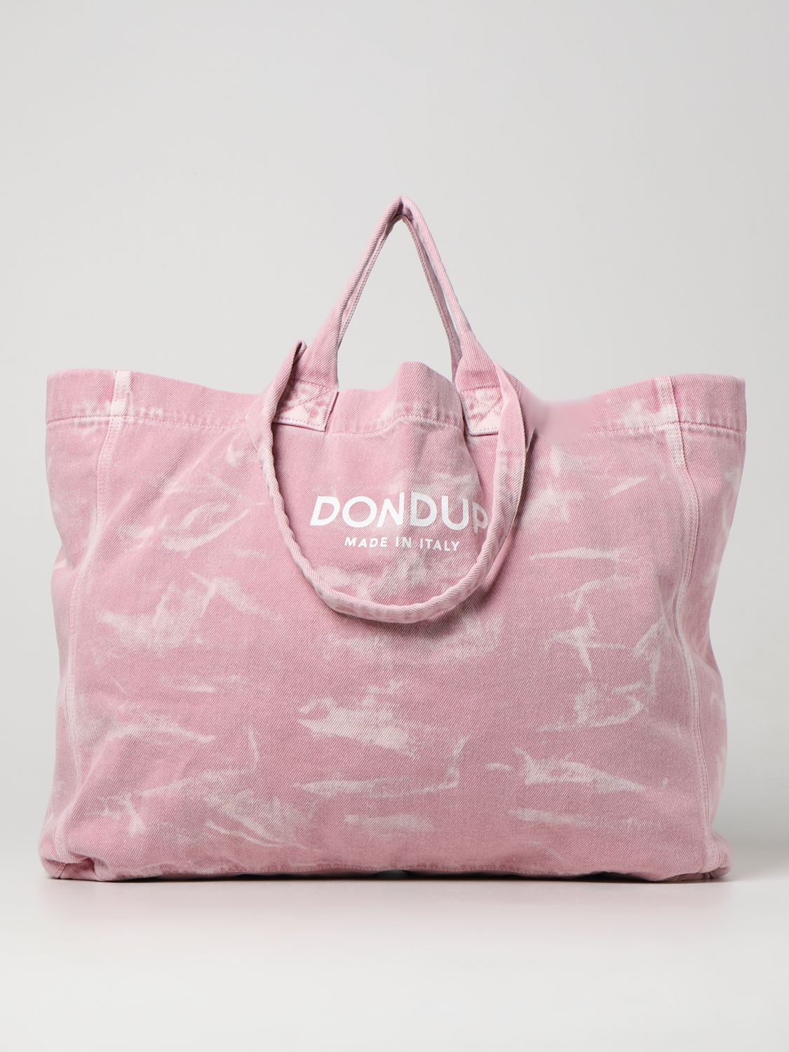 DONDUP: tote bag washed denim - Pink Dondup bags WB125BFE015CZ3 online on GIGLIO.COM