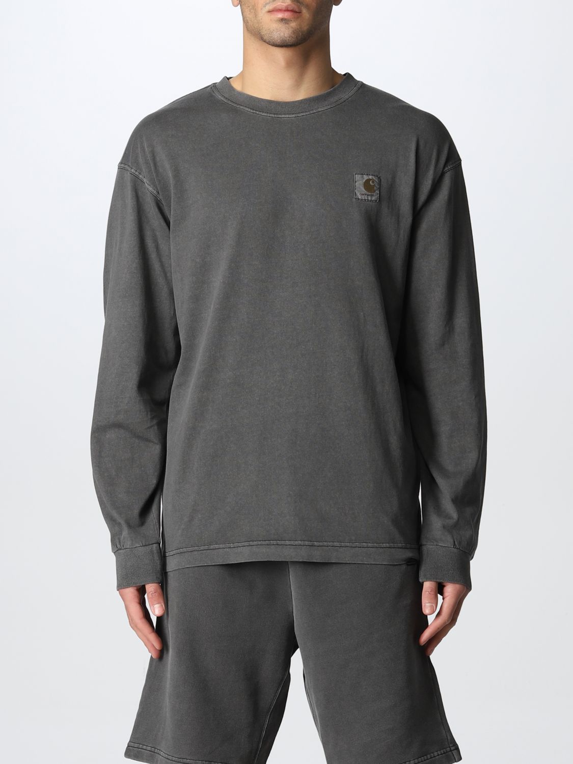CARHARTT WIP: sweatshirt with logo - Black | Carhartt Wip sweatshirt ...