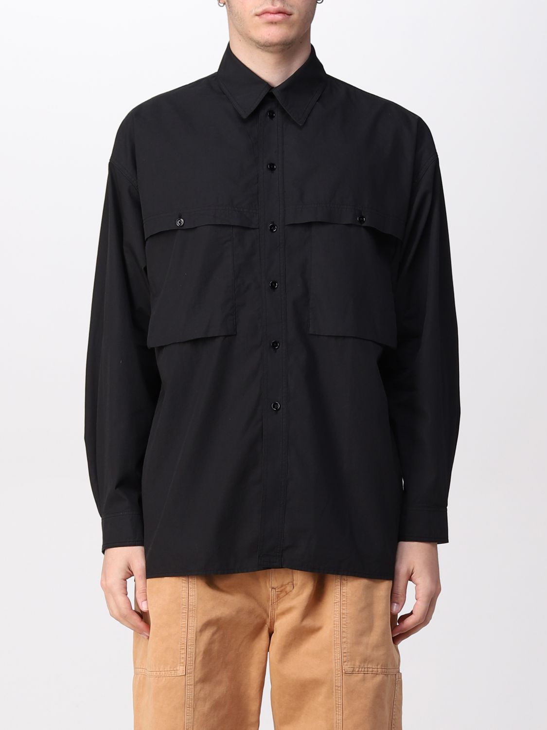 LEMAIRE: shirt for man - Black | Lemaire shirt M221SH192LF445 online on ...