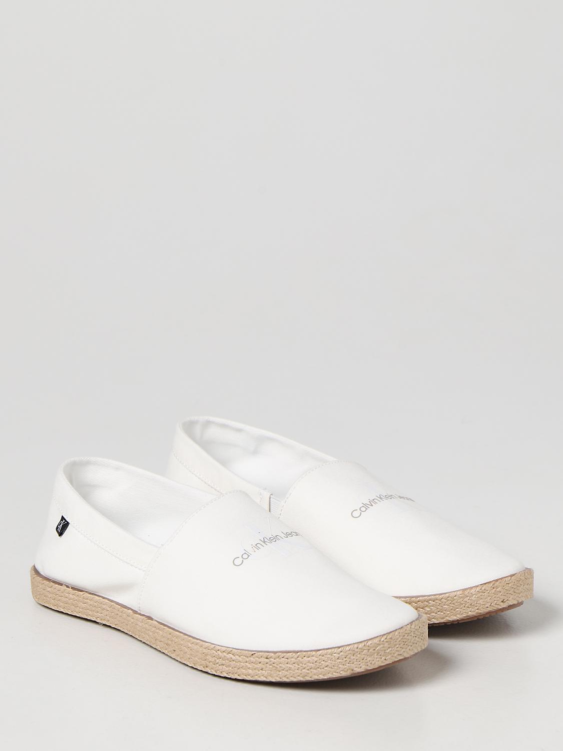 calvin klein espadrilles white