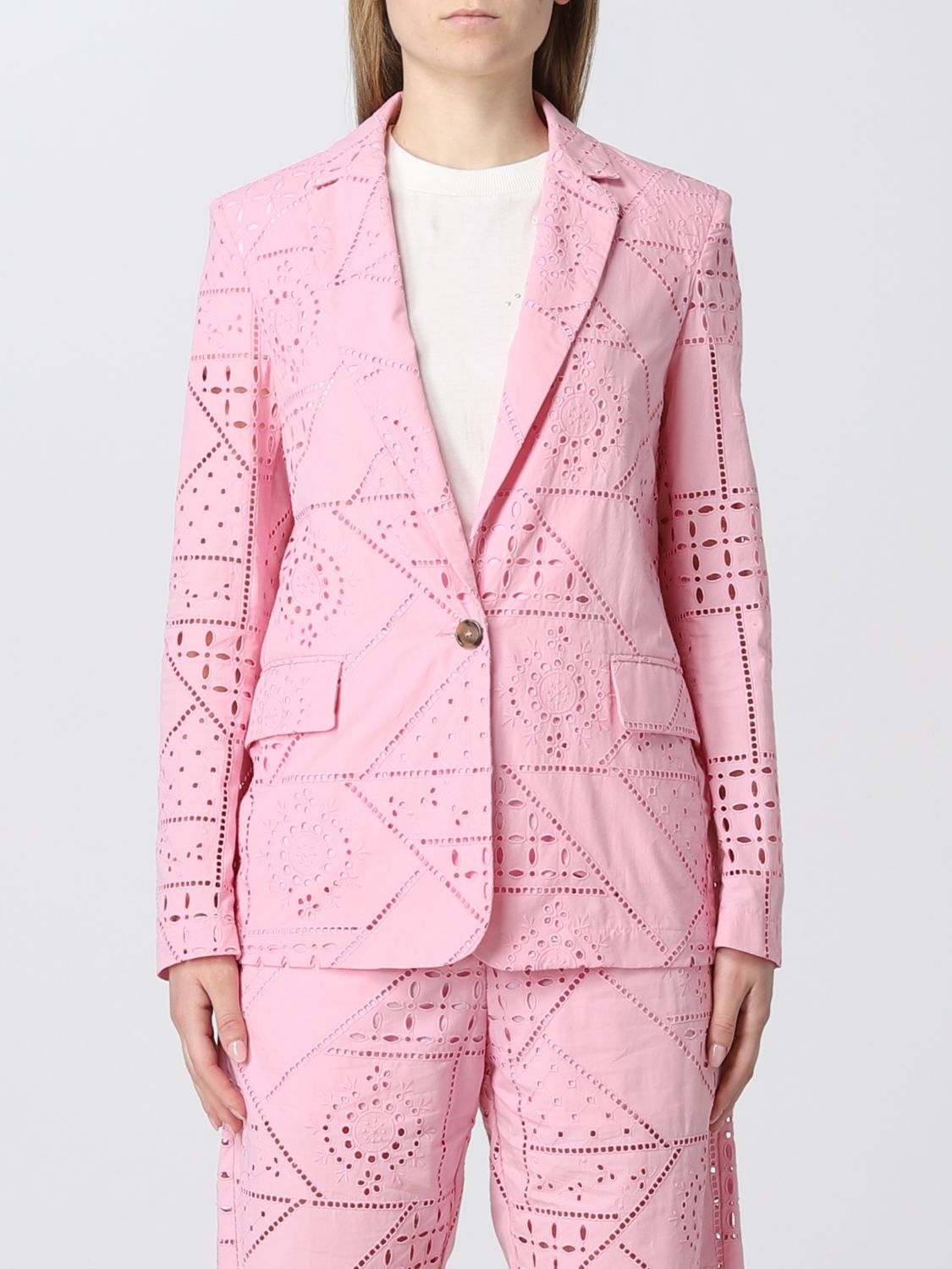MSGM: Jacket women | Jacket Msgm Women Pink | Jacket Msgm 