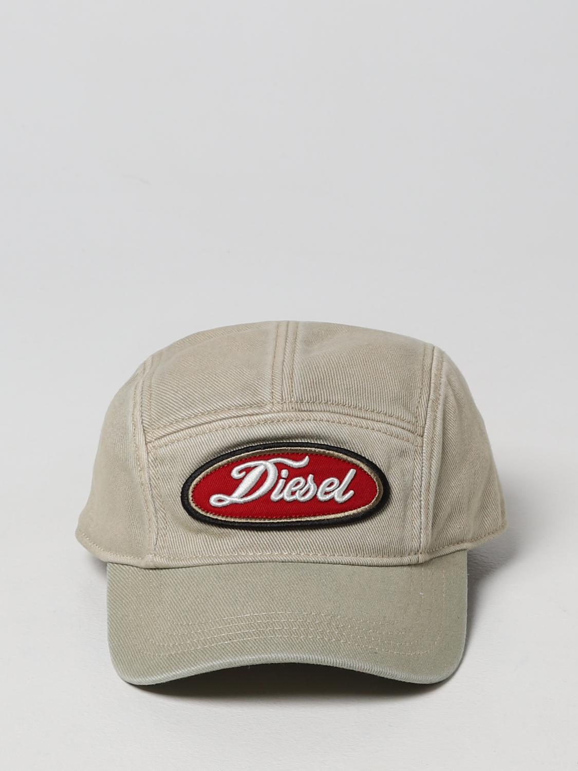 DIESEL: Hat men - Beige | Hat Diesel 