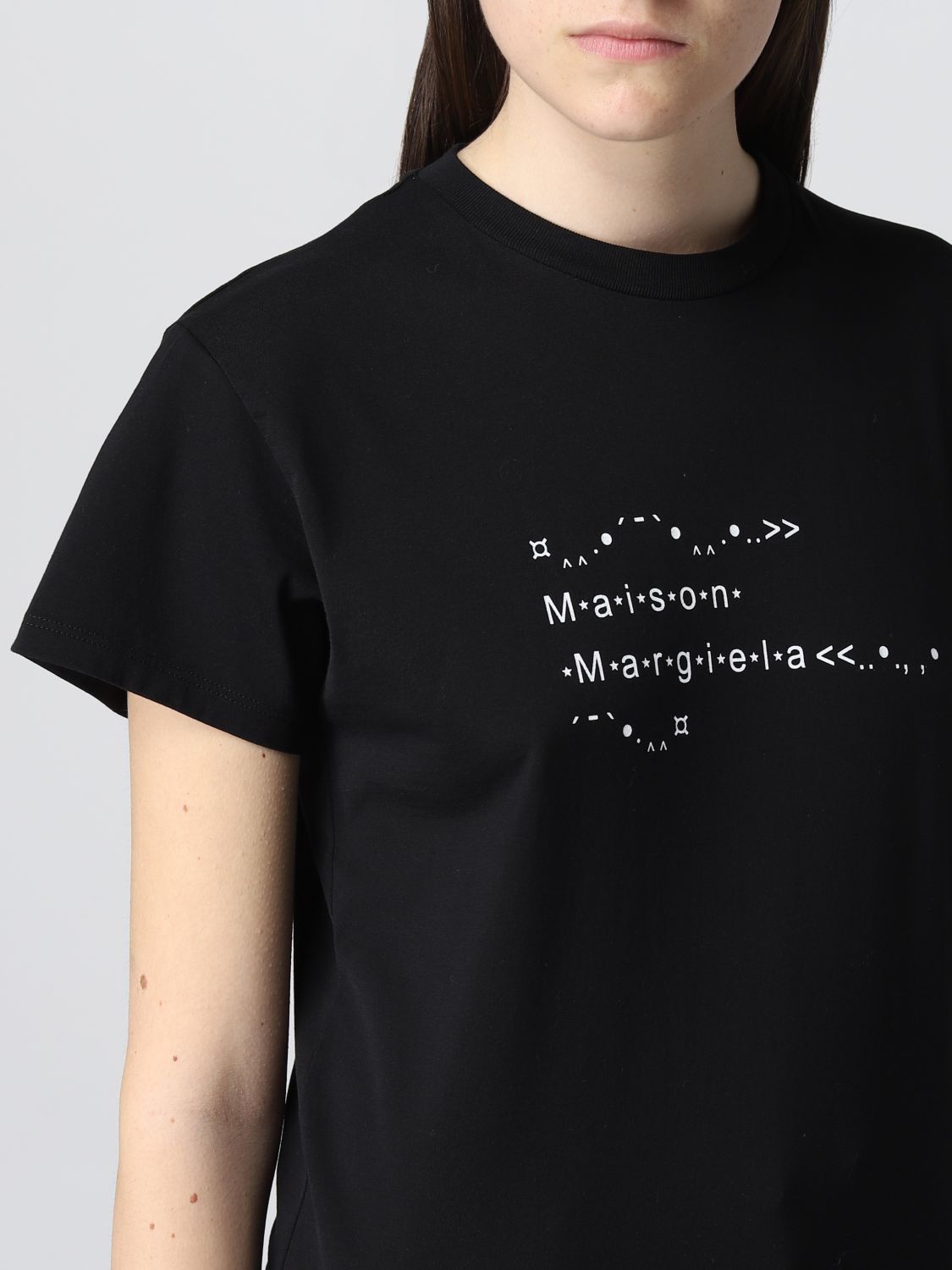 T-shirt Maison Margiela: Maison Margiela Damen t-shirt schwarz 5
