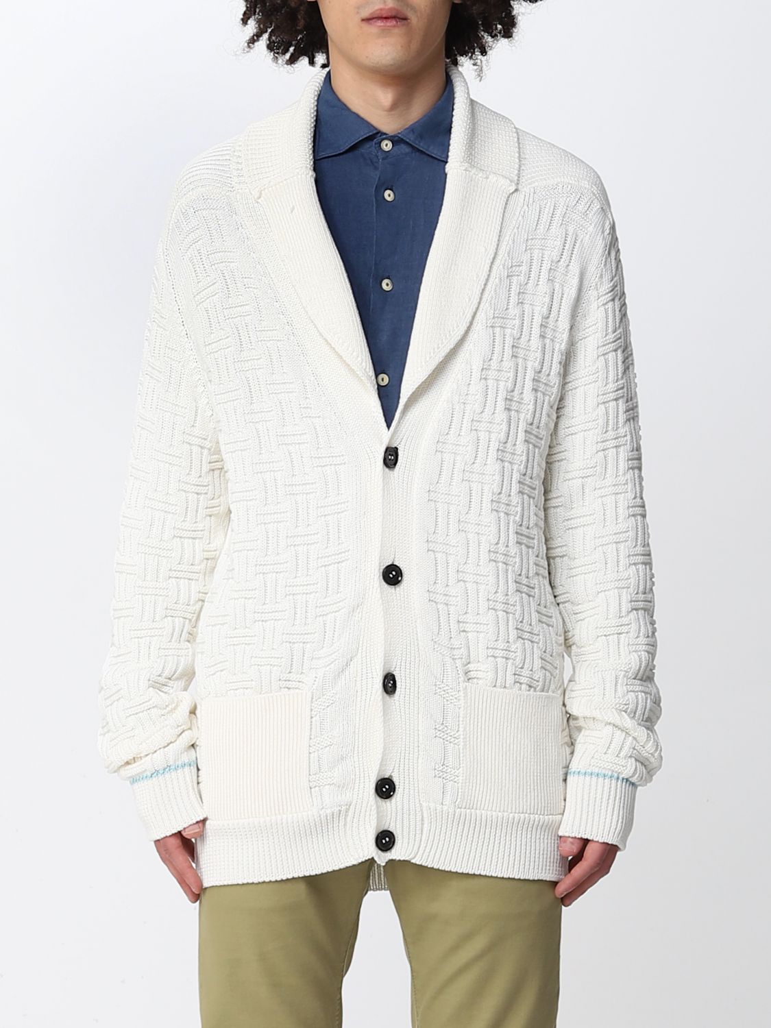 Cardigan Drumohr: Sweater men Drumohr white 1