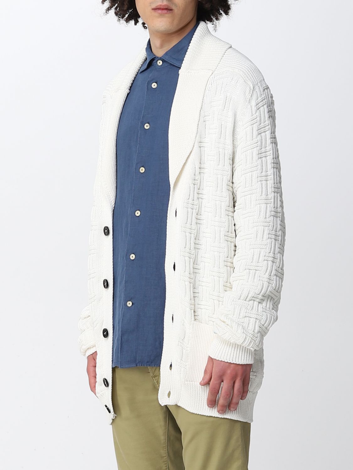 Cardigan Drumohr: Sweater men Drumohr white 3