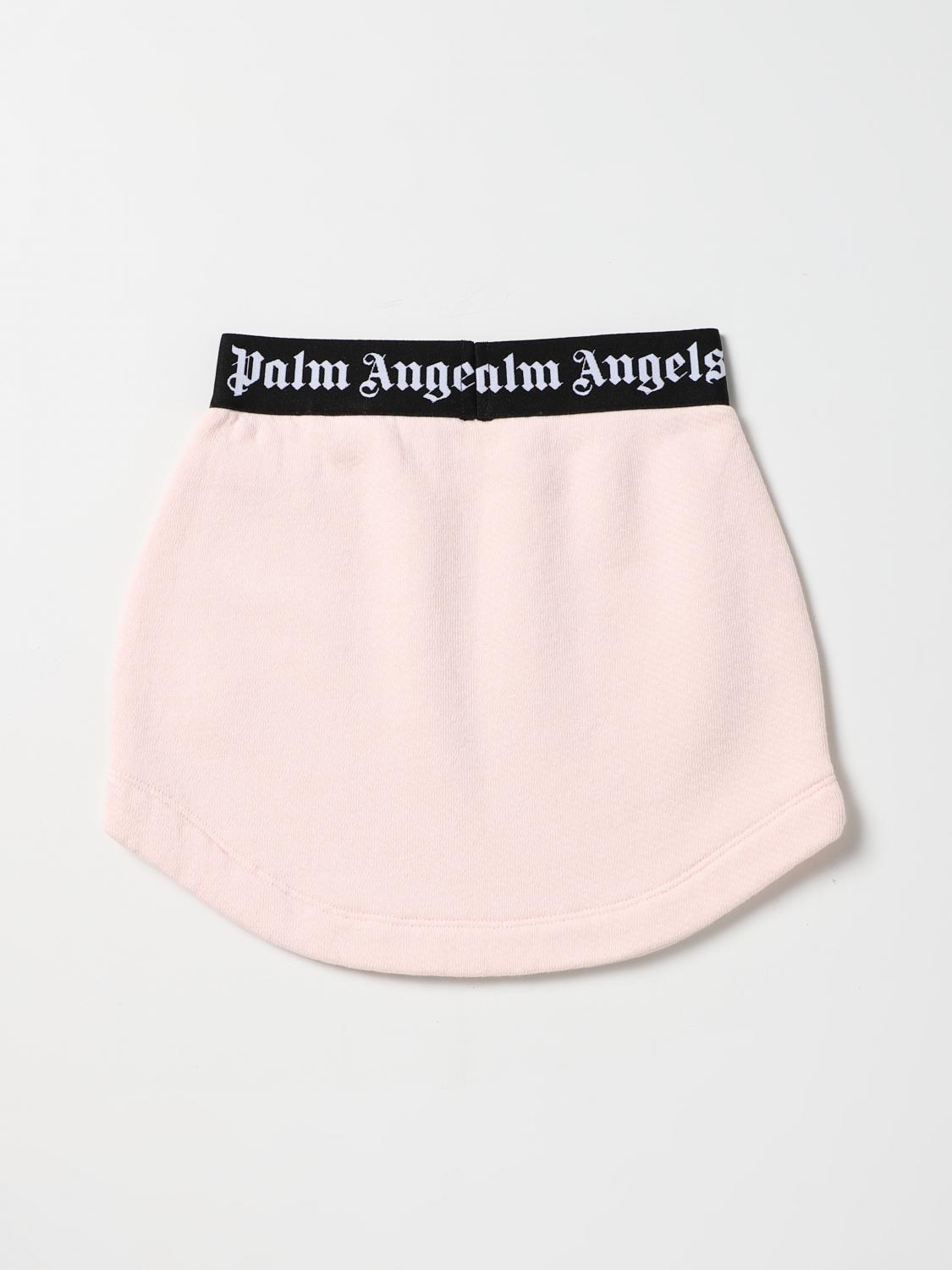 PALM ANGELS: Gonna bambino - Rosa | Gonna Palm Angels PGCC002S22FLE001  GIGLIO.COM