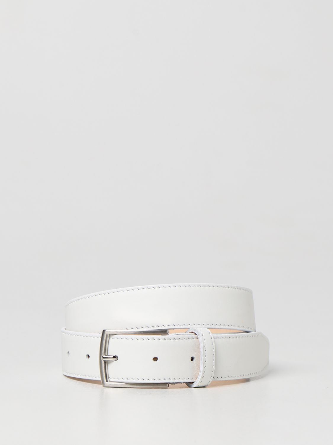 Colori Chiari Light Colors Leather Belt In White | ModeSens