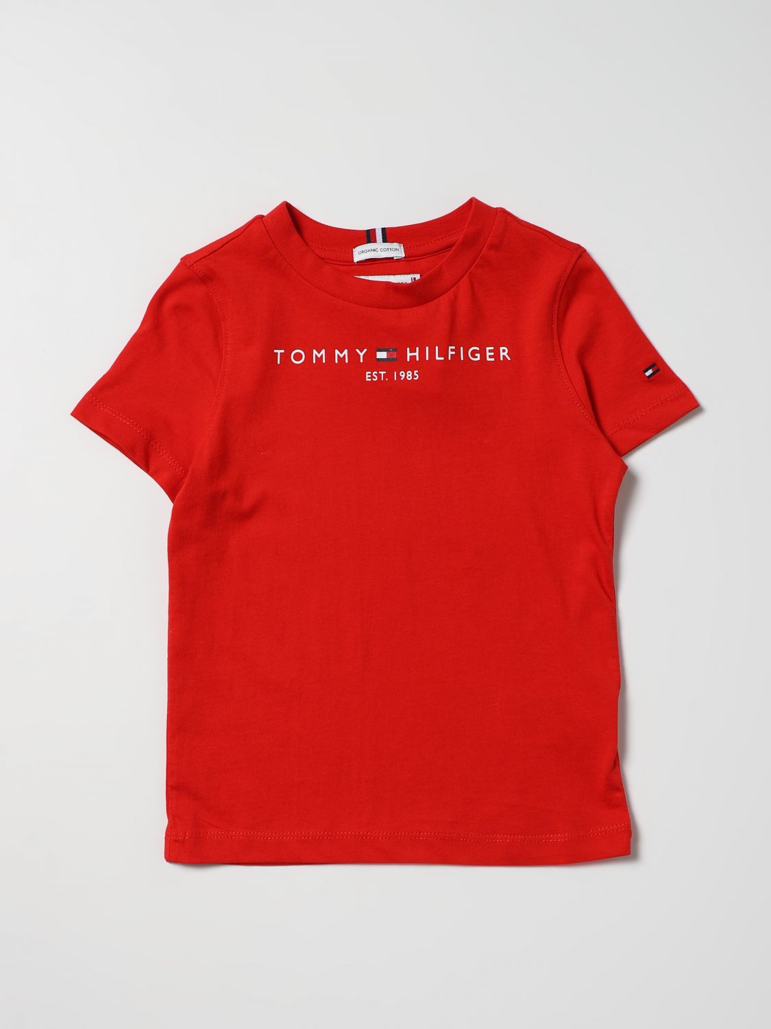 TOMMY HILFIGER: T-shirt kids - Red | Tommy Hilfiger t-shirt online on GIGLIO.COM