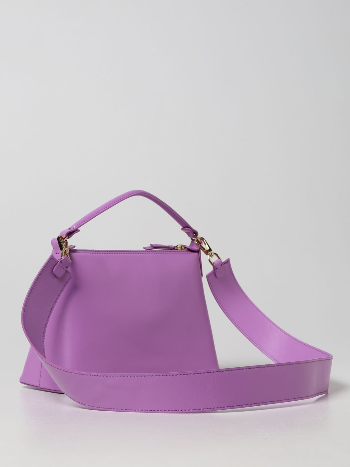 LIU JO: Leonie Hanne x leather bag - Violet | Liu Jo handbag ...