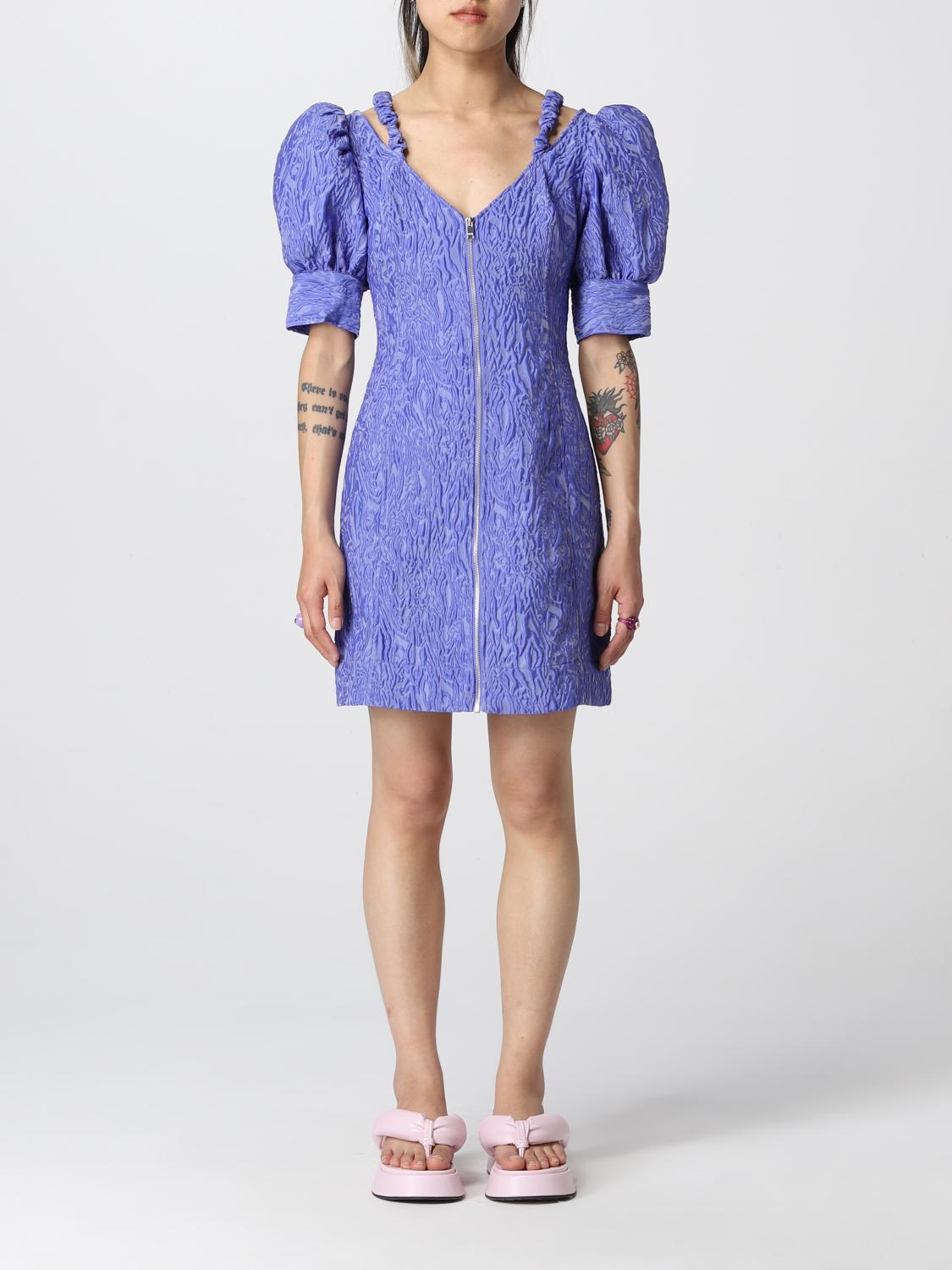 Dress GANNI Women colour Blue