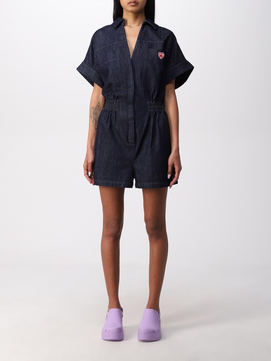 ROY ROGERS: Tuta donna - Denim | Tuta Roy Rogers RED108D4940124 GIGLIO.COM