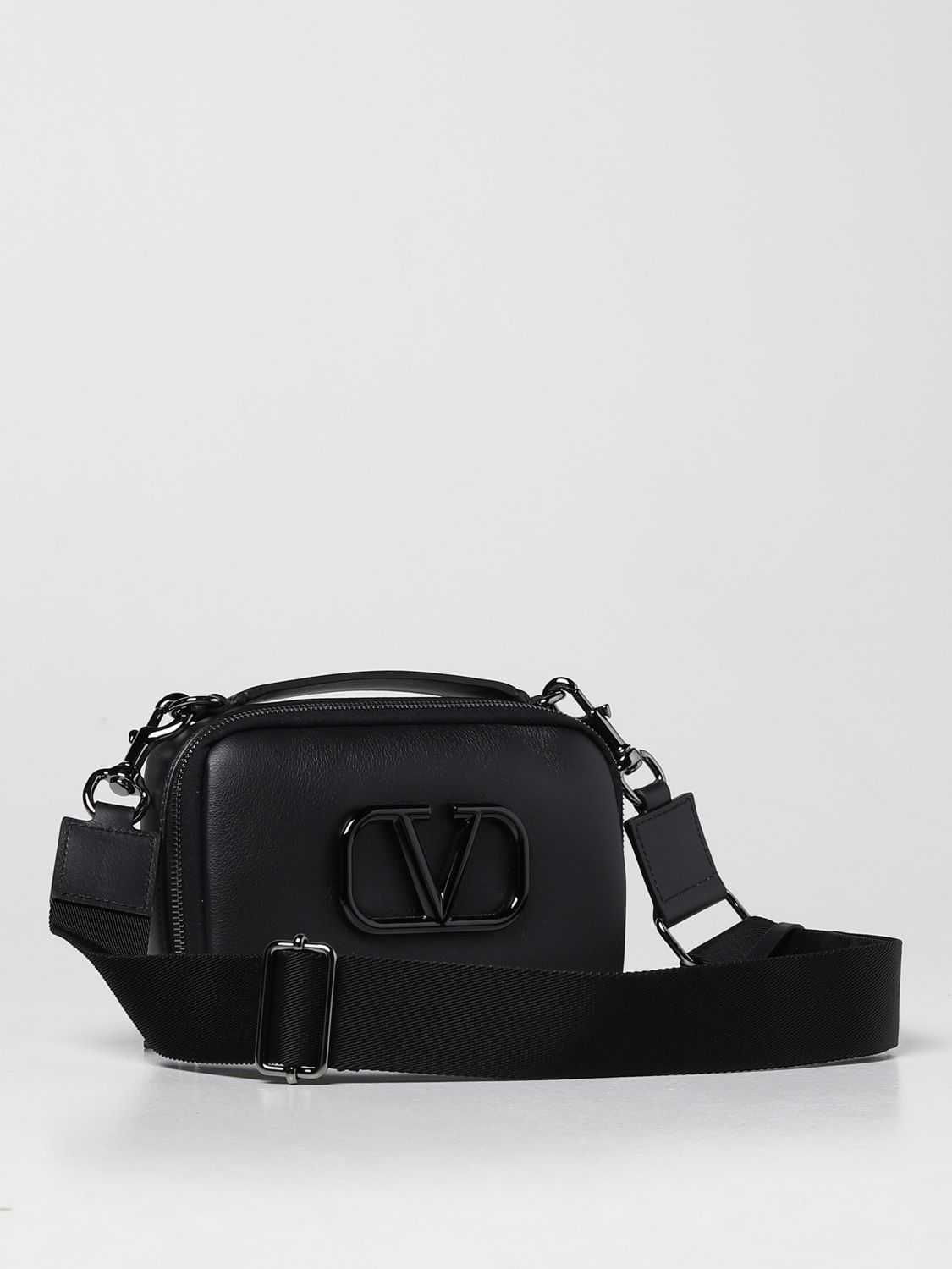 VALENTINO GARAVANI: bag with VLogo - Black  Valentino Garavani shoulder bag  YB0B50VJM online at