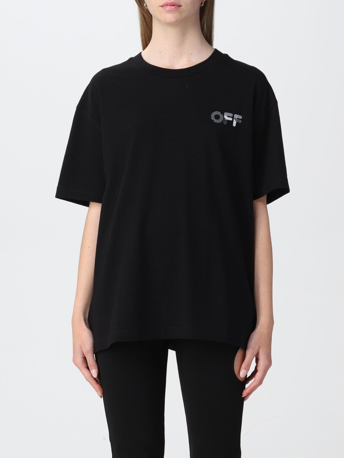 OFF-WHITE: T-shirt women Off White - Black | Off-White t-shirt ...