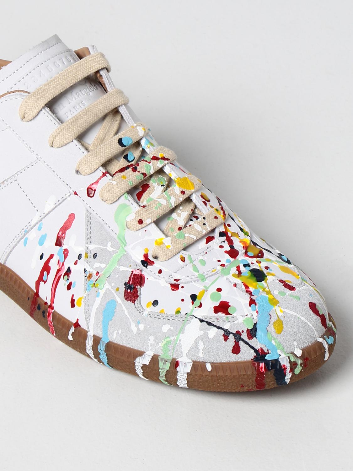 maison margiela men's shoes paint
