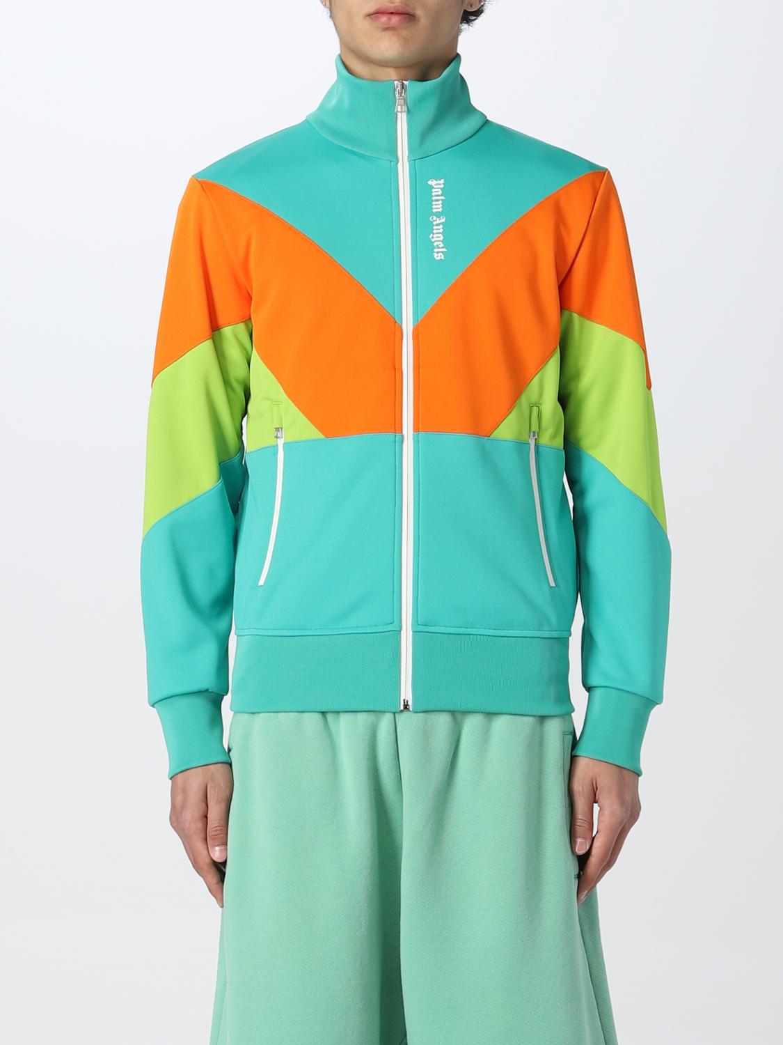 PALM ANGELS: Sudadera hombre - Verde | Sudadera Palm Angels  PMBD034S22FAB001 GIGLIO.COM