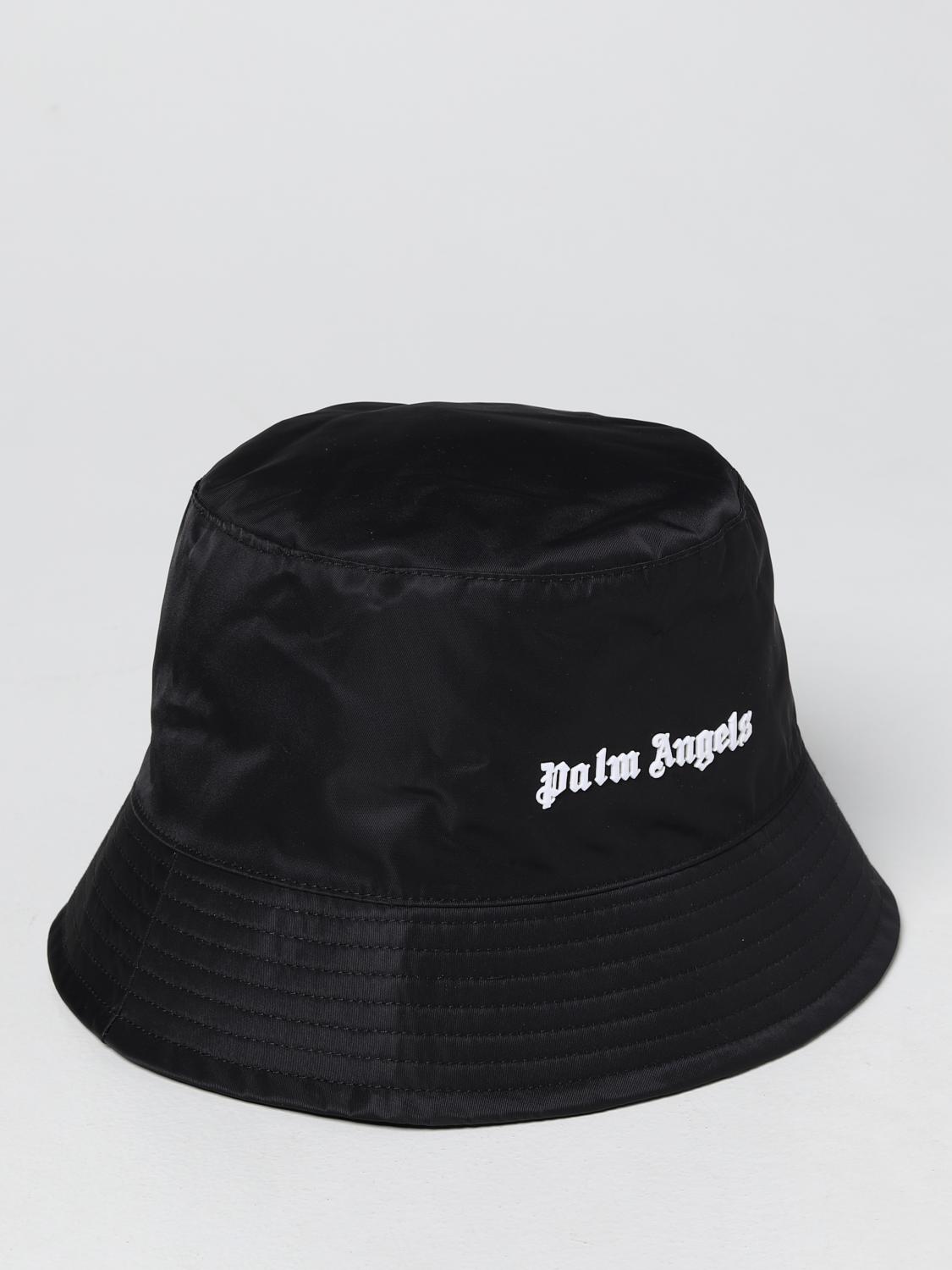 PALM ANGELS: Cappello da pescatore in nylon - Bianco | Cappello Palm Angels  PMLA026S22FAB001 GIGLIO.COM
