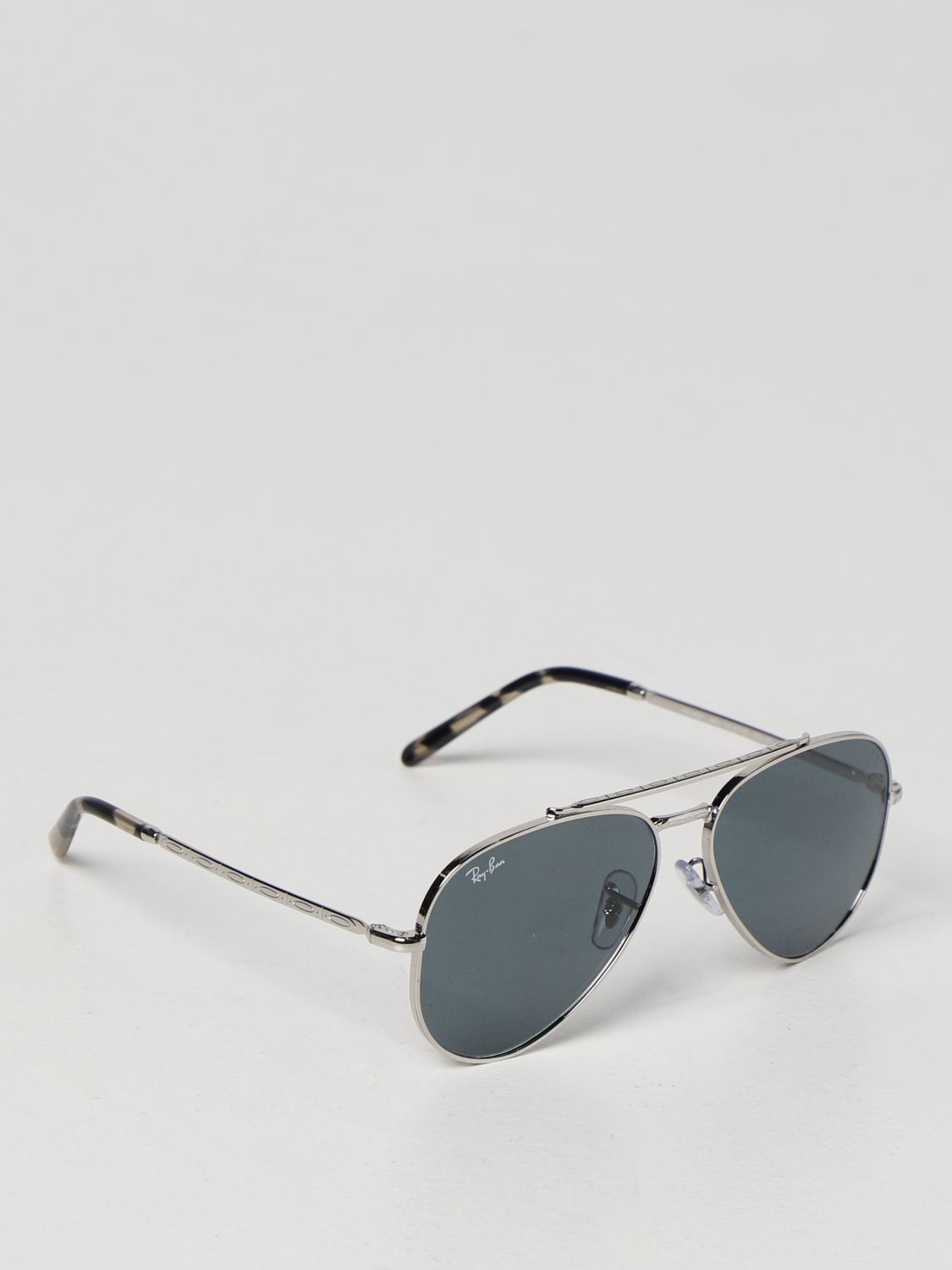 RAY-BAN: New Aviator metal sunglasses - Grey | Ray-Ban sunglasses RB 3625 NEW  AVIATOR online on 