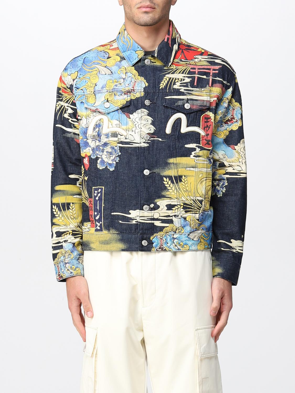 EVISU: Giacca uomo - Denim | Giacca Evisu 2ESHTM2DJ705LFCT GIGLIO.COM