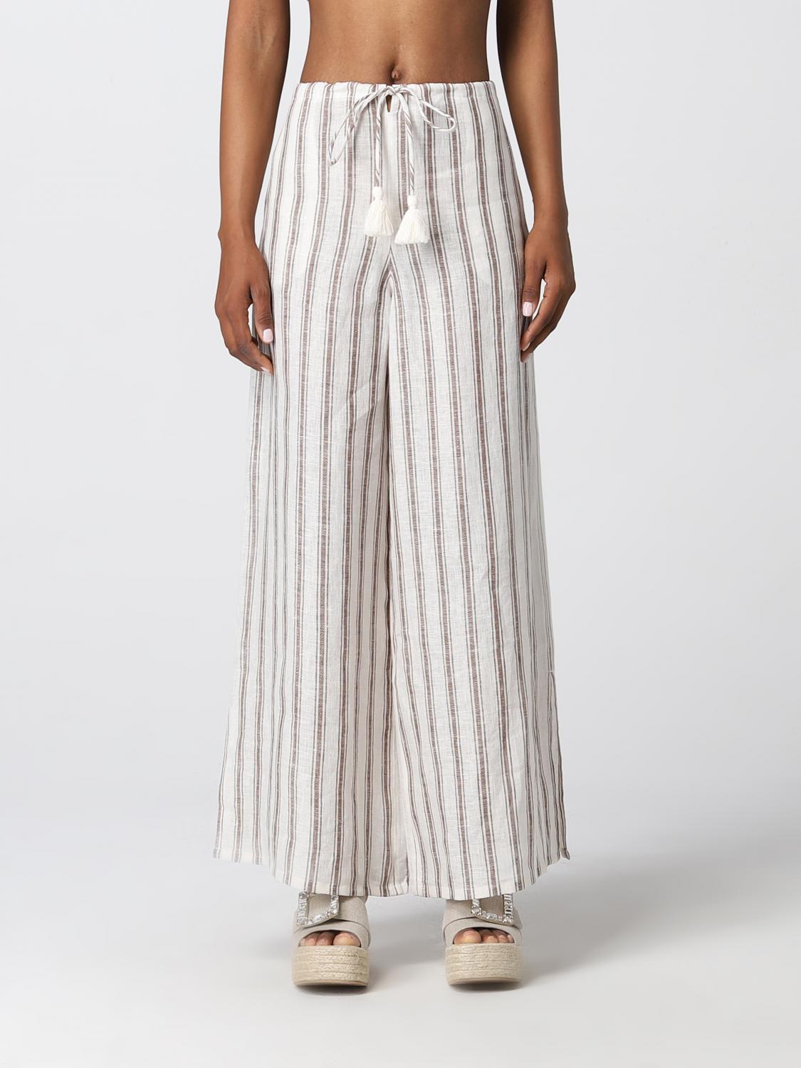 TORY BURCH: Pants women - Beige | Pants 
