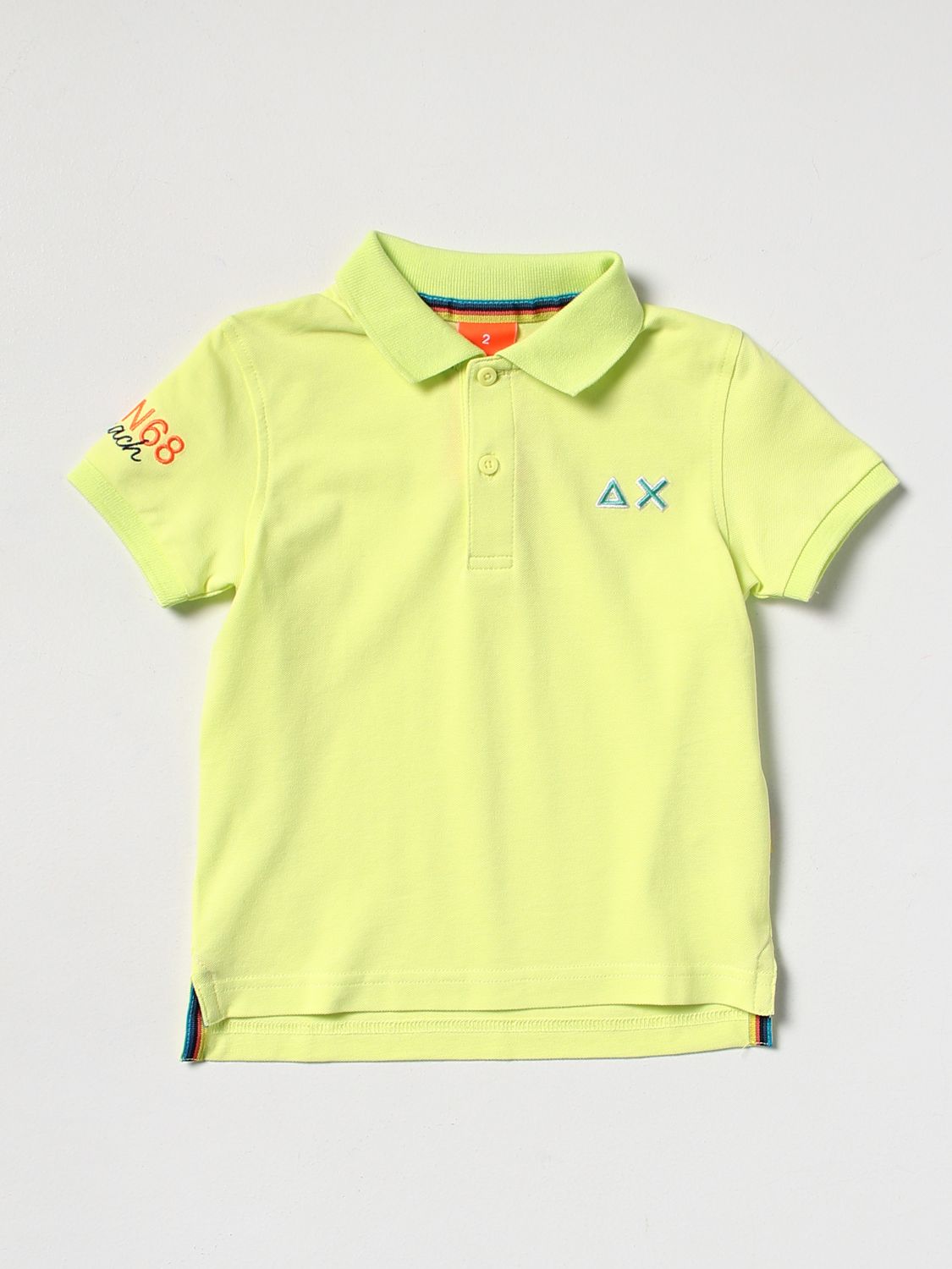 Polo Shirt Sun 68: Sun 68 polo shirt for boys lemon 1