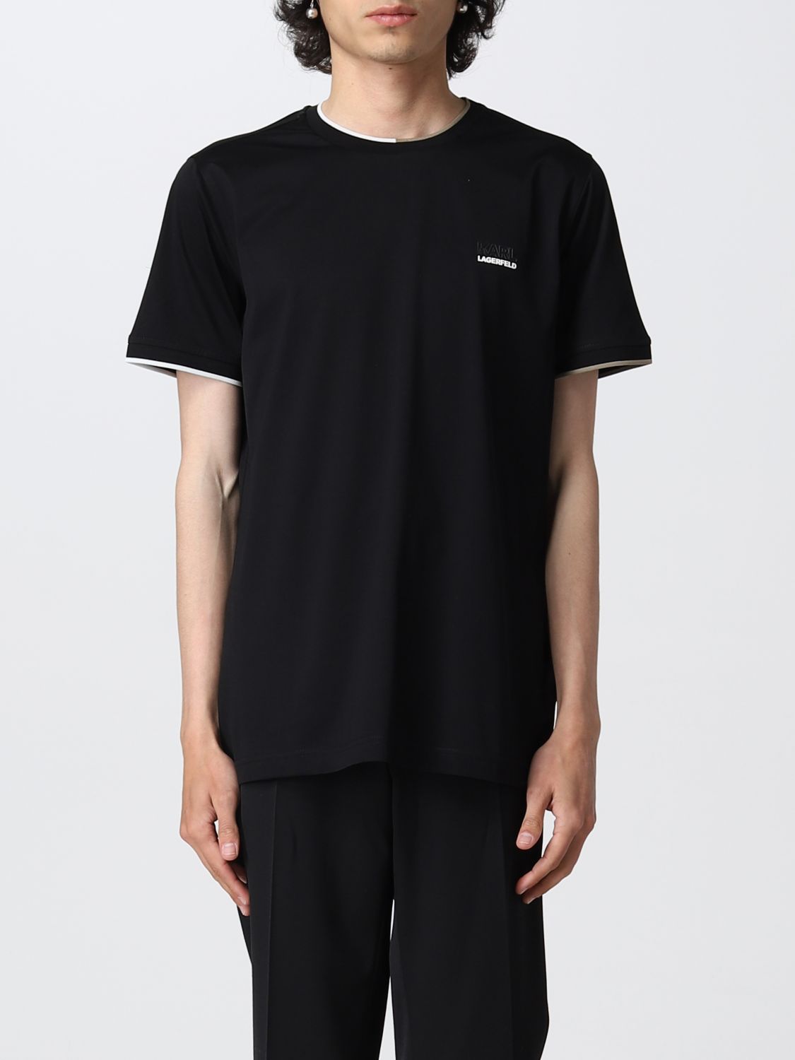 Karl Lagerfeld T-shirt Men In Black | ModeSens