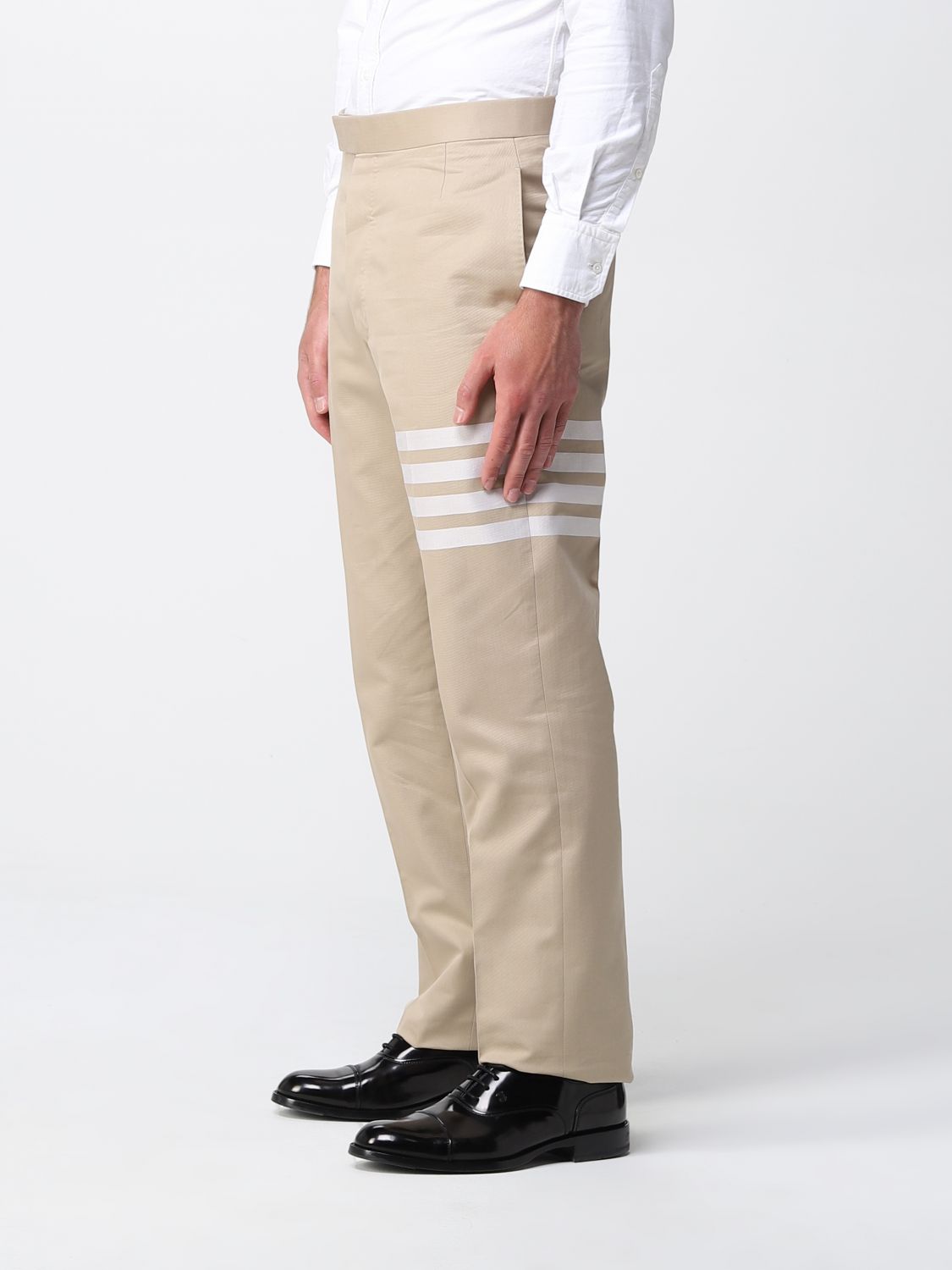 Pantalón Thom Browne: Pantalón Thom Browne para hombre beige 4